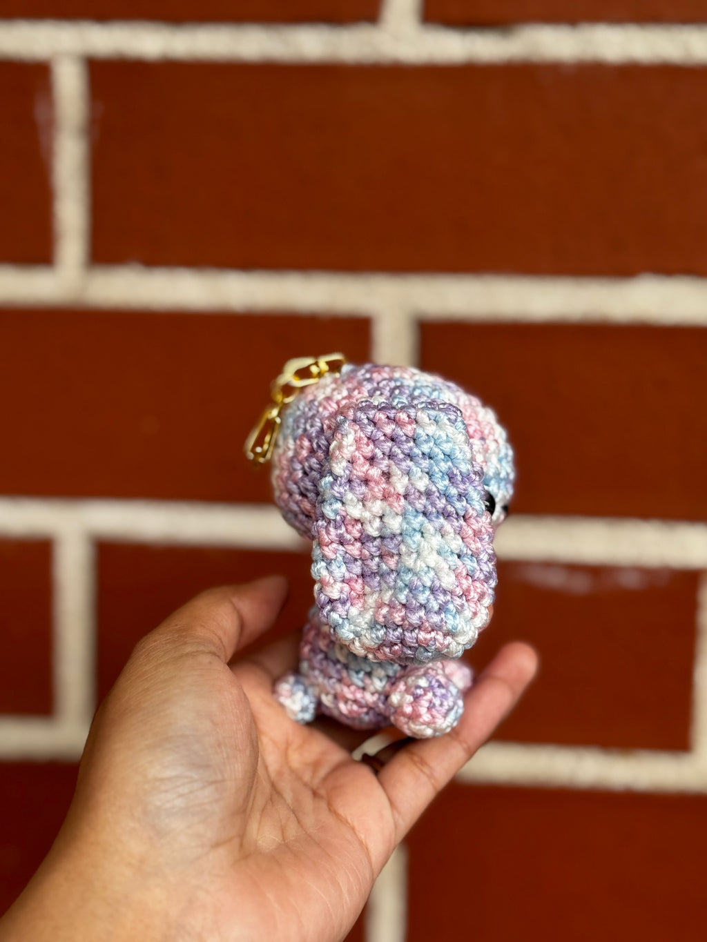 Bunny Keychains - Baby 3 (Purple Pink Blue White Mix)