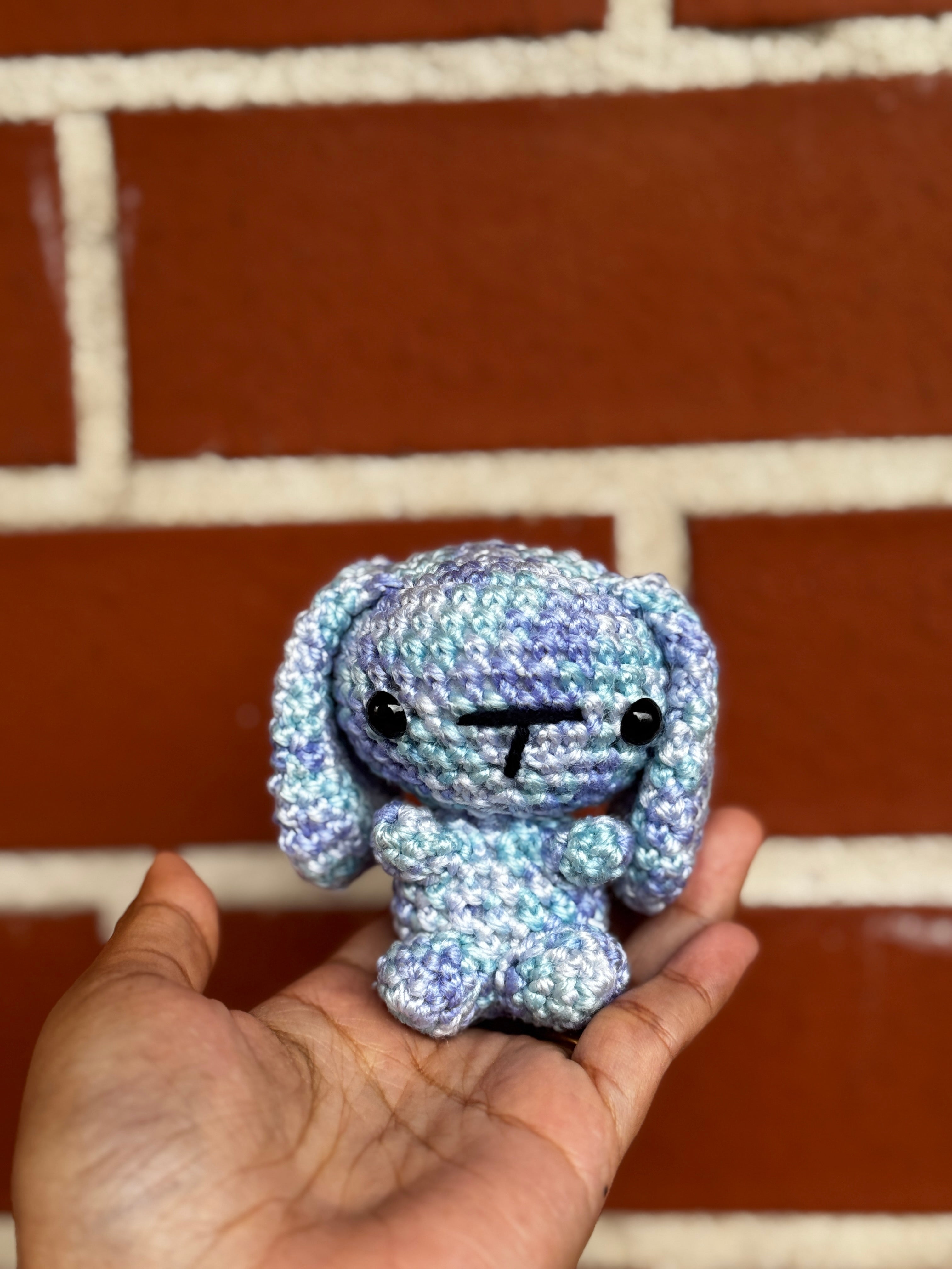 Bunny Keychain - Multi Sea Mist